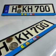 Dekor Araç Plakalığı "pacman" Desenli Oto Plakalık Plastik 2 Adet