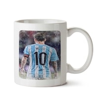Argentina De Messi İki Tarafı Baskılı Kupa Bardak Çok Renkli