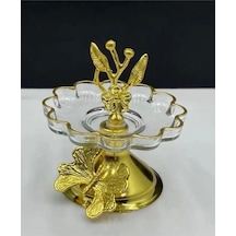 Paşabahçe 54531 Gold Papatya Ayaklı Lokumluk