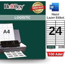 Herboy Hb-1224 105 X 23 Mm A4 Laser Etiket 100 Adet