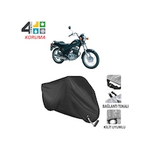 Yamaha SR125 Motosiklet Brandası ( Kilit Uyumlu - Siyah