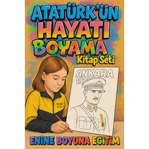 Atatürk Ün Hayatı Boyama Kitap Seti 2 Kitap 72 Boyama