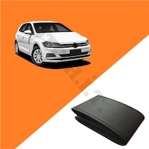 Volkswagen Polo 18 Ve Üzeri Uyumlu Deri Direksiyon Kılıfı Kaliteli Dikmeli Siyah