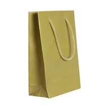 11x11 Cm Gold Renk Tutma İpli 50 Li Mini Karton Çanta