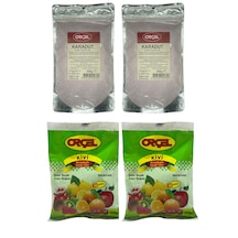 Orçel Kivi + Karadut Aromalı İçecek Tozu Oralet Çay 4 x 300 G