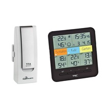 Tfa Dostmann 31.4007.02 Klima Home Kablosuz Termo Higrometre, Mobil İklim Ve Ev İzleme Özelliğine Sahip Weatherhub Başlangıç Seti Pillerle Birlikte Beyaz