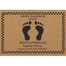 Cihan Oto Paspas Kağıdı 50x35 Yatay Ayaklı Baskılı Adet Seçenekli 50