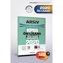 2020 Kpss Ön Lisans Tıpkı Basım Çıkmış Sorular Video Çözümlü