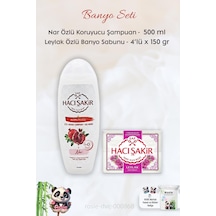 Hacı Şakir Nar 2si 1 Arada Şampuan 500 Ml, Leylak Kokulu Banyo Sabunu 4 X 150 Gr Ve Rosıe