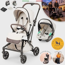 Elele Rotativo Çift Yönlü Kabin Tipi Travel Bebek Arabası Bej