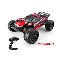 Elektrikli Rc 1:8 Ölçek Servo Motor Süspansiyonlu Arazi Aracı Spor Araç 85 Km Hız Rc Araç - Kırmızı