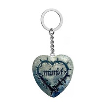 Mimi Heart Dikenli Kalp Metal Anahtarlık Veya Çanta Süsü