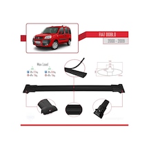 Fiat Doblo 2000-2009 Arası İle Uyumlu Fly Model Ara Atkı Tavan Barı Siyah 3 Adet Bar