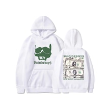 Tarzsokak Beyaz Unisex Yenı Dünya Depressı Albümü Kapüşonlular Streetwear Ropa Hombreeksı