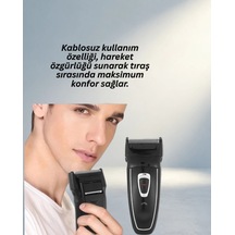 Folyo Başlıklı Kablosuz Tıraş Makinesi 1 Adet 1 - 2 Saat