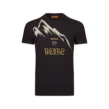 The Wıld Walkıng Erkek Sıfır Yaka T-Shirt-Siyah (504687997) Siyah