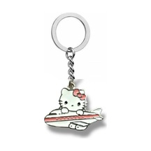 Hello Kitty Uçak Figürlü Anahtarlık Sevimli Ve Renkli Çanta Aksesuarı