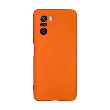 Poco F3 Kılıf Nano İçi Kadife Silikon - Turuncu İtdark31771