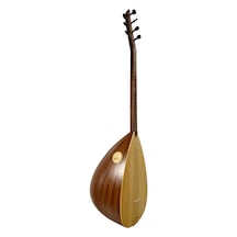 Kısa Sap Üst Kalite Çift Kafes Bağlama Maun Tekne, Ladin Kapak, Maun Sap Kılıf Hediyeli