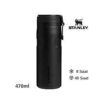 Stanley The Iceflow Twist Flip 0.47 L Çelik Termos Siyah