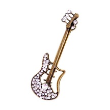 Manuel Raymond Gbv Gitar Şeklinde Broş Eskitme