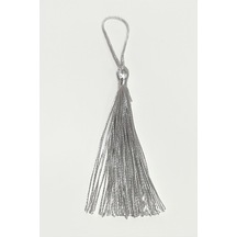 1 - 858 - Adet Pamuk Püskül - Kmrsfres - 14 Cm-gri