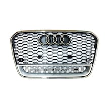 Audi A6 Rs6 Ön Panjur Izgara 2012 / 2014 Krom Siyah Quattro