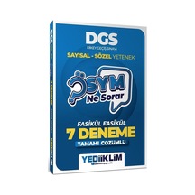 Yediiklim 2027 Dgs Ösym Ne Sorar 7 Deneme Fasikül Çözümlü