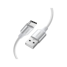 Ugreen Örgülü Usb-c Şarj Ve Data Kablosu, Beyaz, 25 Cm, 60129