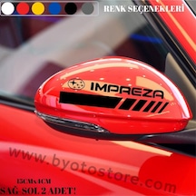 Subaru Impreza Için Ayna Kapağı Sticker (2 Adet)