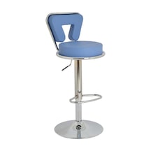 Bürocci 9540S0119 Virago Bar Sandalyesi Mavi Deri Mavi Bürocci 9540S0119 Virago Bar Sandalyesi Mavi Deri Mavi