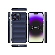 Apple Uyumlu   iPhone 16 Pro Max Kılıf Optimum Silikon - Lacivert