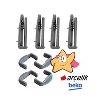 Arçelik 6232s Uyumlu Ön-arka Ray Tutucu / Kapağı 8 Adet