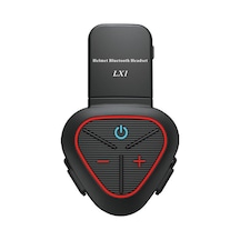 Lx1 Motosiklet Yarım Kask Su Geçirmez Kablosuz 5.3 Bluetooth Kulaklık, Sürüm: İngilizce Klasik Kırmızı