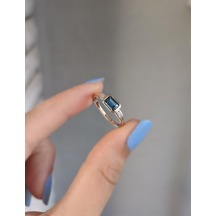 Herne Blue Topaz Yüzük Ak-1339