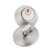 Kilitli Kapı Kolu Paslanmaz Çelik Ön Kapı Kilit Seti Gümüş