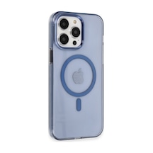 Apple iPhone Uyumlu 14 Pro Kılıf Tron Şeffaf Magsafe Kapak - Mavi Bzsxx00 1