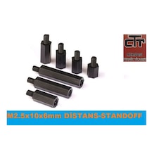M2 5X10X6 MM Distans Standoff Plastik Dişi Erkek Yükselteç 24 Adet