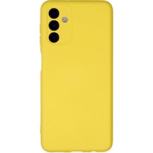 Samsung Uyumlu Galaxy A04s Kılıf Nano İçi Kadife Silikon Sarı\