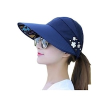 Worryfreeshopping Yaz Eğlence Seyahat Anti-uv Katlanabilir Kadın Güneş Şapkası Nm0057-açık Mavi