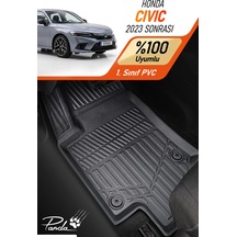 Siyah Honda Civic 2023 Sonrası 4d Havuzlu Paspas Takımı