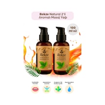 Natural Masaj Yağı 100 Ml 2 Li Set Doğal, Aromaterapi Etkili Ve Cilt Besleyici Bakım Yağı - 744666009