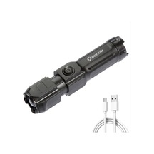 Soulader Şarj Edilebilir Zumlu El Feneri, Su Geçirmez Ve Dayanıklı Kampçılık Yürüyüş Seyahat Aydınlatma Ekipmanı, Açık Hava Etkinlikleri İçin Pratik Taşınabilir Fener Çok Renkli