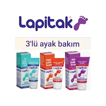 Lapitak Ayak Koku Önleyici + Ayak Bakım Kremi + Topuk Çatlak Kremi 3 X 60 Ml