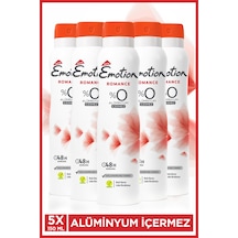 Romance Kadın Alüminyumsuz Vegan Deodorant 5x150 ML Hızlı Kurur, Leke Bırakmaz