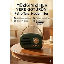 Sonx Nostaljik Retro Bluetooth - Fm Radyo, Usb Ve Bluetooth Kablosuz Hoparlör