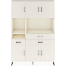 Arges Dolap 9 Raflı 3 Çekmeceli 6 Kapaklı 132x30x195 Aytaşı-a... Aytaşı