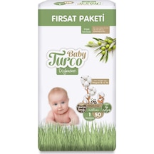 Baby Turco Doğadan 1 Beden Yenidoğan Fırsat Paketi 50 Adet