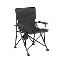 Roxy Comfort+ Black Edition Yüksek Konforlu Katlanır Kamp Sandalyesi Siyah