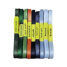 Saten Kurdele 1cm X 10m Siyah